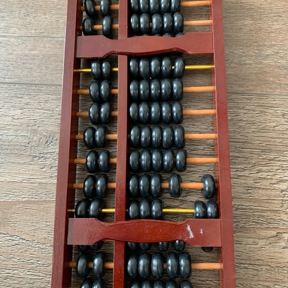 Vintage Abacus with Black Beads - Picture 4 of 6